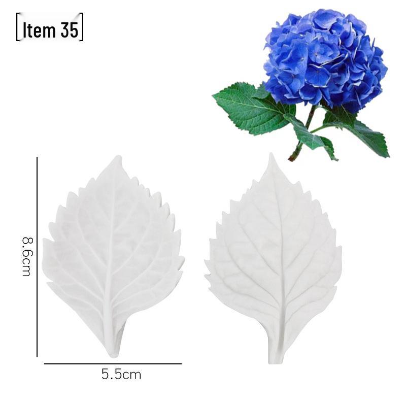 Blütenblatt Silikon Fondant Form Set - Lebensmittelqualität für Baum- und Blumenprägung.