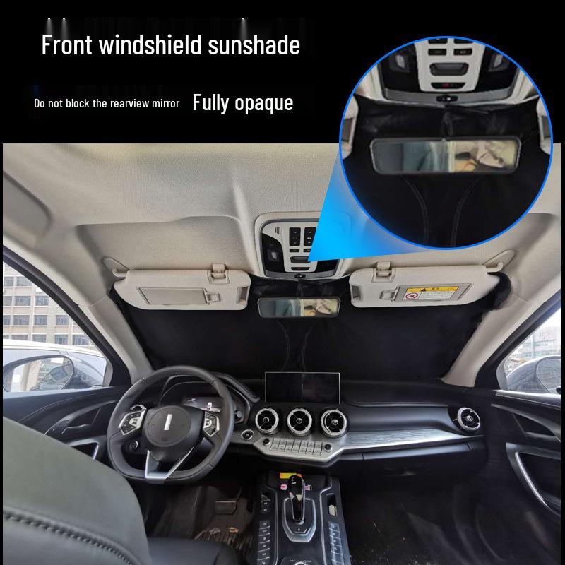 Custom Sunshade for MINI PACEMAN - Full Blackout Front Windshield Protection, Double-Layer Folding Design