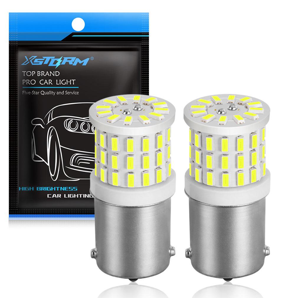 

2 шт. керамические светодиоды 1156 BA15S P21W светодиодные 1157 BAY15D P21/5W светодиодные лампы R5W 1200LM белые автомобильные указатели поворота задние стоп-сигналы 12 В авто лампы 1156 BA15S P21W