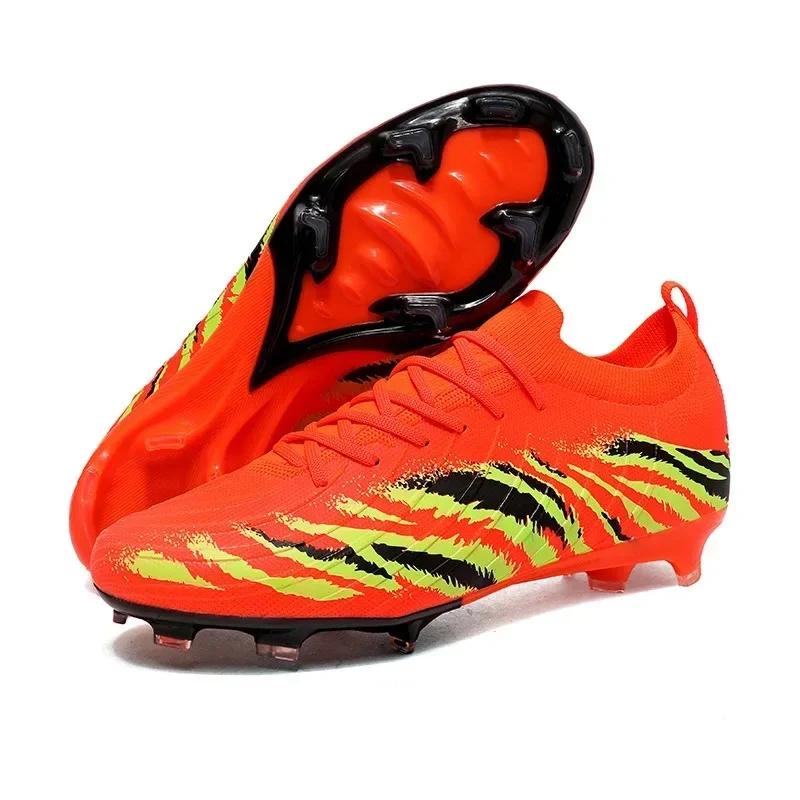 Professional Football Shoes AG Soccer Cleats Anti-Slip Artificial Grass for Men Women Children Teenagers Sports Shoes Football