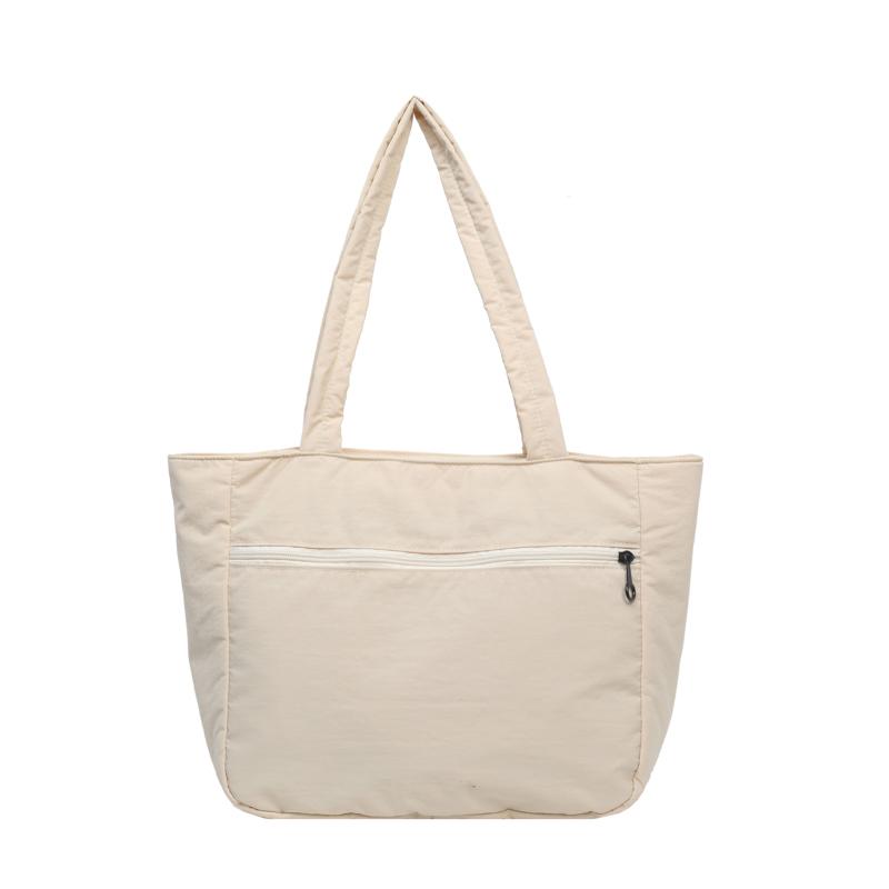 Einfarbige Handtasche, große Kapazität, Damen-Einkaufstasche, Pendler-Umhängetasche