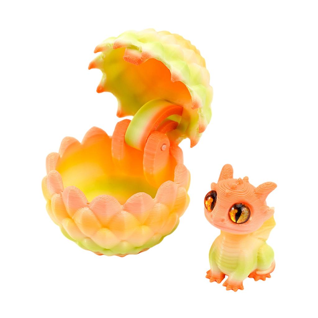 3D Printed Dragon Eggs with Dragon 3D Printed Animals Toy Tabletop Centerpieces for Home Car Office Tabletop Ornament