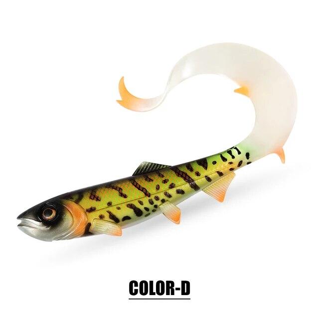 Spinpoler Firebomb Soft Swimbait 17.5cm 22cm Fishing Lure Long Wavy Tail Big Pike Bait Grub Seductive Swimming Action Rig Jig