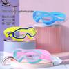 Kids' HD Large-Frame Waterproof Anti-Fog Swim Goggles: Comfortable & Non-Tightening—Perfect for Boys' and Girls' Professional Diving.