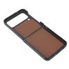 Shiny Phone Case Suede Lining ABS Scratch Resistant Folding Screen Phone Case for Samsung Galaxy Z FLIP 4