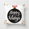 Merry Christmas Printed Pillowcase Christmas Style Cushion Cover Home Sofa Decor Throw Pillowcase