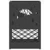 Umbrella Stand Black 28 x 12 x 41 cm Steel