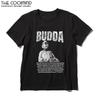 Coolmind U0003-T2 100% Cotton Cool Budda Statue Print Men T Shirt Exclusive Graphic Tshirt Men Big Size Tee Shirts