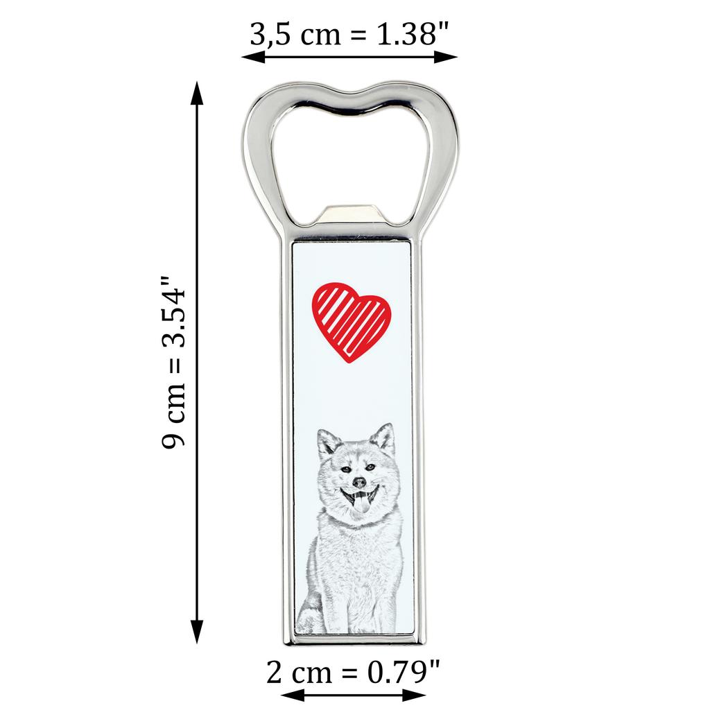 Akita, Akita Inu – Bottle opener with a dog, personalized fridge opener | Art-Dog