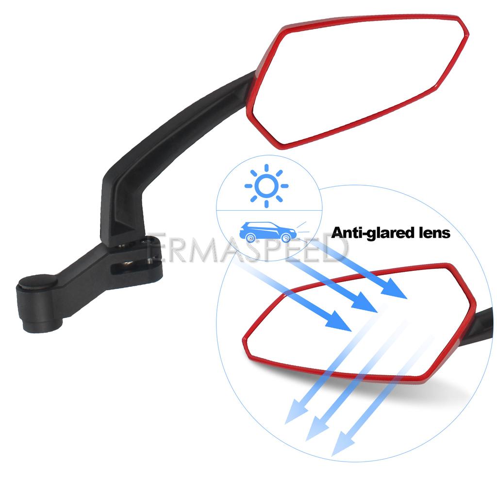 Univerzální 8MM 10MM Motocyklová zpětná zrcátka Nastavitelná Motocyklová zpětná zrcátka pro motokrosový skútr Zrcátko