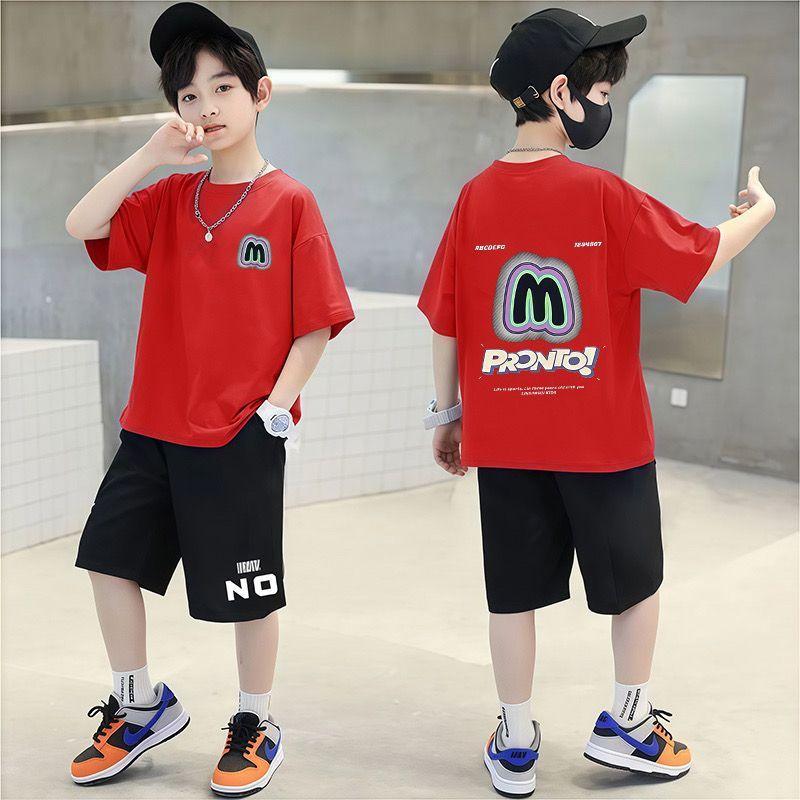 Summer Children's Clothing Sports Short Sleeved Loose New Set