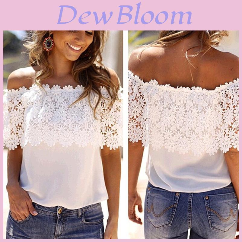 Womens Viscose Crochet Lace Trim Tshirt Business Casual Top For Office Wear And Casual Outfits