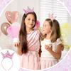 Sequin Crown Glitter Headbands Princess Party Favors Elastic Tiaras for Girls Crowns Little Bling Accessories Women Birthday