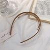 Fashion Simple Hairband Women Morandi Color Hair Comb Belt Press Hair with Teeth Non-Slip Headband Girls Hair Accessories