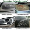 2Pcs/2 Pair Car Headlight Cover for BMW X1 E84 2010 2011 2012 2013 2014 2015 Lampshade Bright Shell Head Lamp Lens Covers