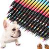 Yousheng 12 Colors Pet Nail Art Pen Set Quick Dry Brush Fun Creative Pet Paw Nail Polish Pens DIY Pet Manicure Supplies for Puppy Cat Small