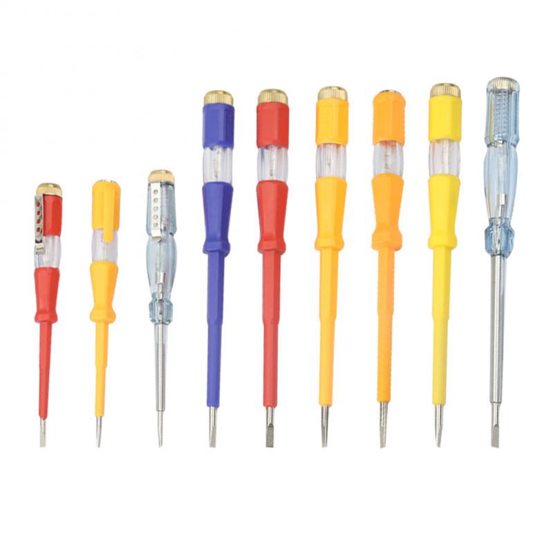 

New 100-500V Test Pen Portable Flat Screwdriver Electric Tool Hand Tool LED Tester Multipurpose Non-contact Circuit Test