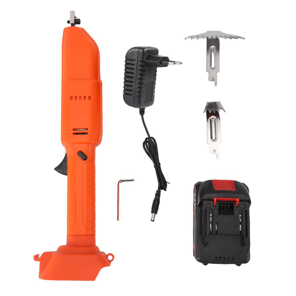 Cordless Tiller Cultivator 2500RPM Electric Hoe 1500mAh Battery Powered Rototiller for Lawn Gardening Soil Cultivation