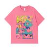 275 GSM Washed T-shirts 100% Cotton Michiru Haruka Print Unisex Heavy Cotton T Shirt
