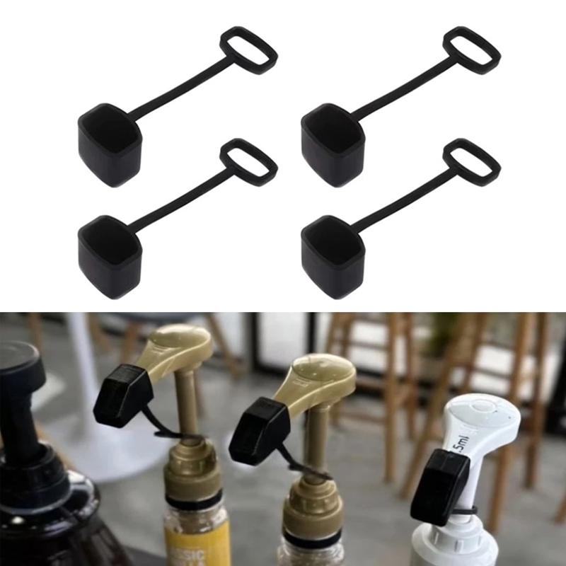 5/10 PCS Coffee Syrup Pump Tip Cap Covers Pourer Cap Syrup Covers Caps Silicone Fits For Syrup Pump, Pour Dispenser