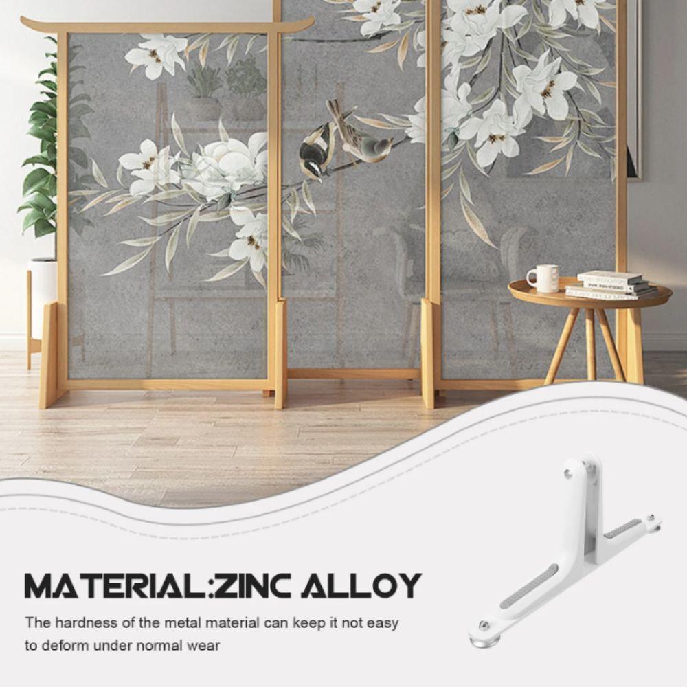 Adjustable Room Divider Screen Holder Movable Wheels Screen Base Room Divider Stand Holder  Bedroom