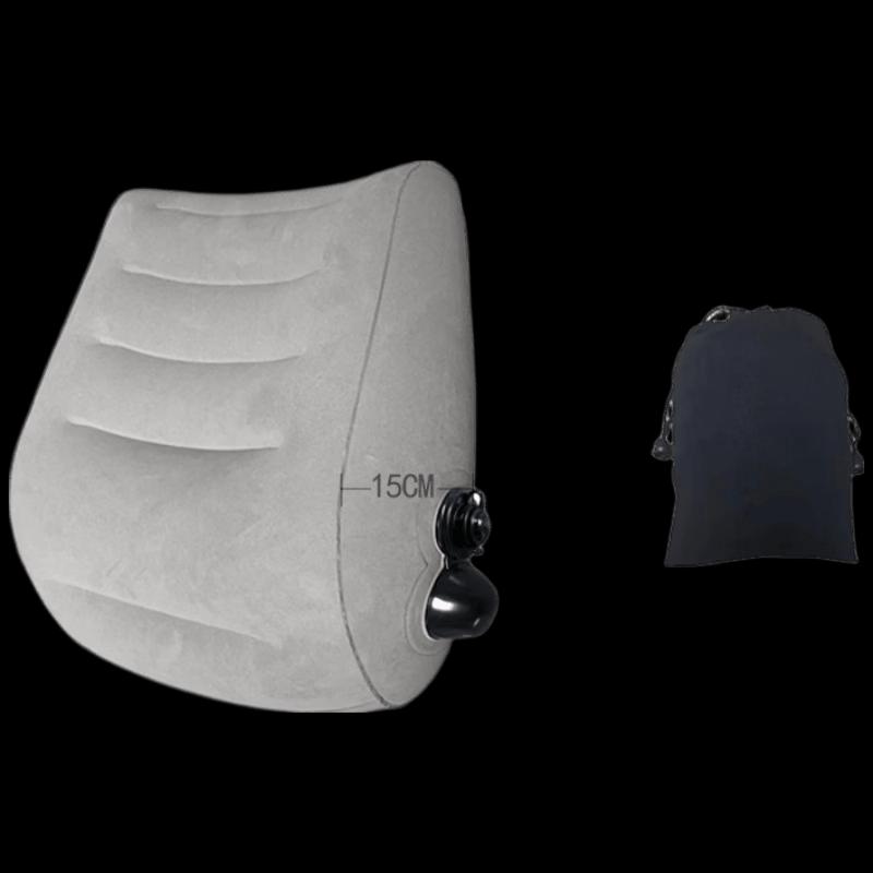 Etravel Inflatable Travel Lumbar Support Pillow 42*40*15cm серый