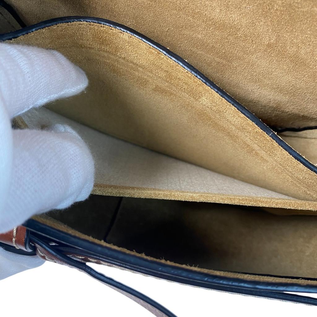 Used LOEWEShoulder Bag Brown Leather Women