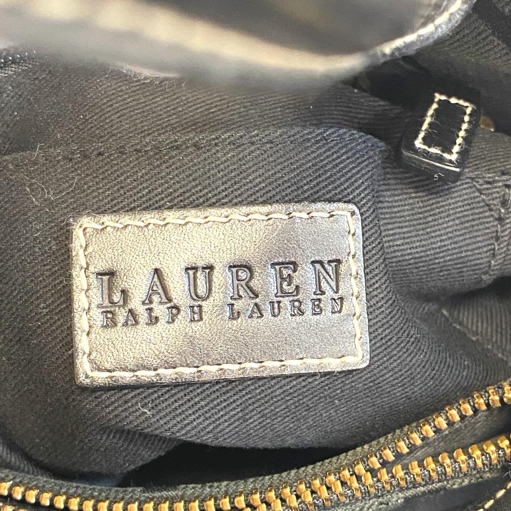 RALPH LAUREN canvas Handbag black canvas Women Used