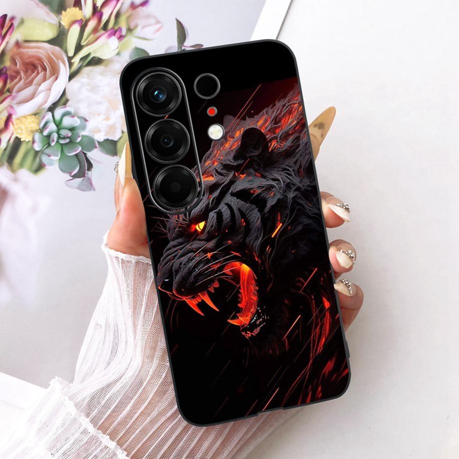 Flower Cartoon Fashion Design Phone Case For Tecno Camon 50 4G CN5 Camon50 Funda Soft Lisquid Silicone Shockproof Back Cover