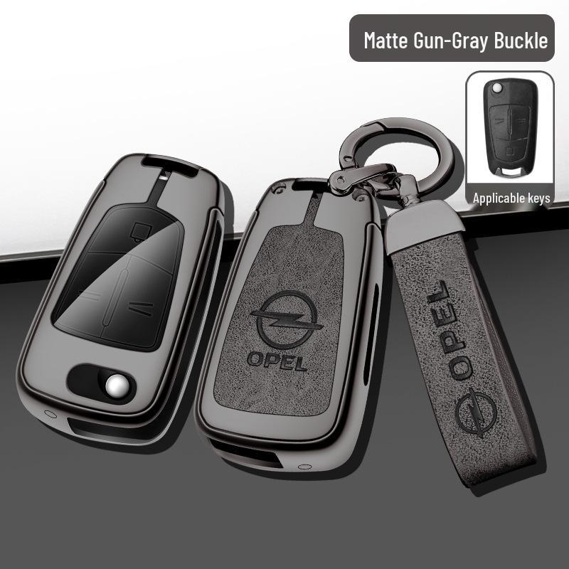 Opel Antara/Insignia Folding Key Case Metal Cover Set - Full Coverage Shell with Buckle