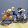 Super Saiyan Gk Figure Future Warrior Goku Vs Android 17 18 Battle Scene Resin Statue Boxed Collectible For Anime Collectors
