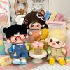 1 set Cartoon Pattern 20cm Cotton Doll's Clothes Outfit 10cm Doll Clothes  Children's Gift