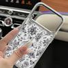 Pastoral Wildflower Case For iPhone 17 18 Pro Max Plating Lens Frame Clear Soft Phone Cover For iPhone 16 15 14 13 Pro Max 17E