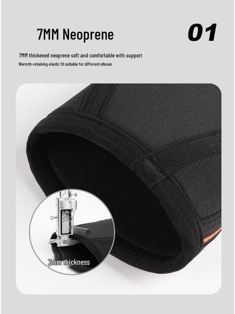 Peak Weightlifting 7mm Neoprene Elbow Support for Strongman Squats