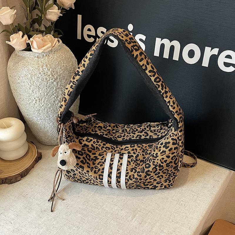 Summer New Handbag Casual Women's Bag Leopard Print Trend Underarm Bag Fashion Shoulder Bag