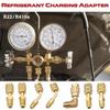 Flare Fitting Refrigerant Charging Adapter Service Port Adapter  for Refrigerant R22/R410A