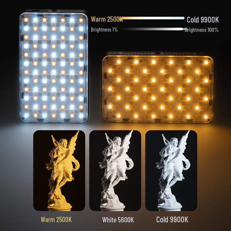 Yongnuo YN120RGB Portable RGB Pocket Light with Adjustable Color Temperature for Live Broadcast, LED Fill, Vlog, and Atmosphere Lighting