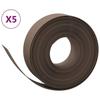 VidaXL Bordures de jardin 5 pcs marron 10 m 15 cm polyéthylène 3155451