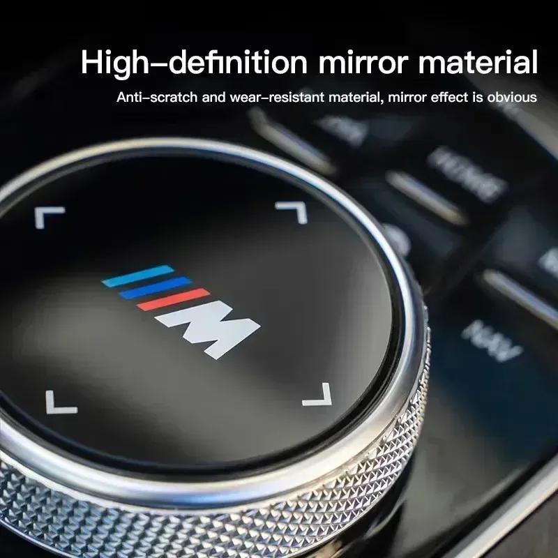 -Car Multimedia Knob Button Cover Sticker For BMW 5 Series G30 G32 6GT G20 F10 F30 G01 G02 G05 G06 G07 G11 F15 3GT X3 X4 X5 X7