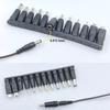 USB to DC5.5x2.1mm 5V Charging Cord Universal Power Cable with 12 Connector Adapters for Multiple Electronic Devices