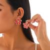 1Pair Romantic Petal Flower Long Hanging Earrings For Women Trendy Elegant Tassel Piercing Drop Earrings Party Jewelry Gift
