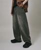 Beodeonteu Scratch Washed Balloon Denim Pants [Desert Black]