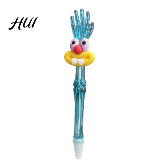Creative Writing Accessory Cute Ballpoint Pens Kids Cartoon Gel Pen with Top Hand Assorted Vibrant Color Ink Colors Rollerball for School Office