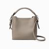 New Top Layer Cowhide One-shoulder Food Basket Bag for Women Versatile Simple Casual Crossbody Bucket Bag for Women
