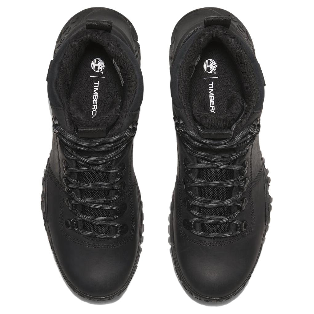 Timberland Vodotěsné Odolné Pohybové Scramble Pohodlné Všestranné Poloviční Holenní Venkovní Pánské Boty Černé A6CENW02