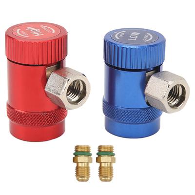 2 Pièces R1234yf Raccords Rapides Port Mâle 1/4 Pouce Côté Haut ou Bas Raccords Manuels Adaptateur de Connecteur