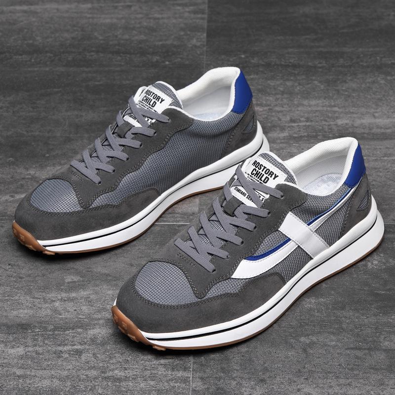 

Inner height increase 8cm shoes men s summer casual sports shoes mesh cloth shoes breathable thin student running shoes men s 44