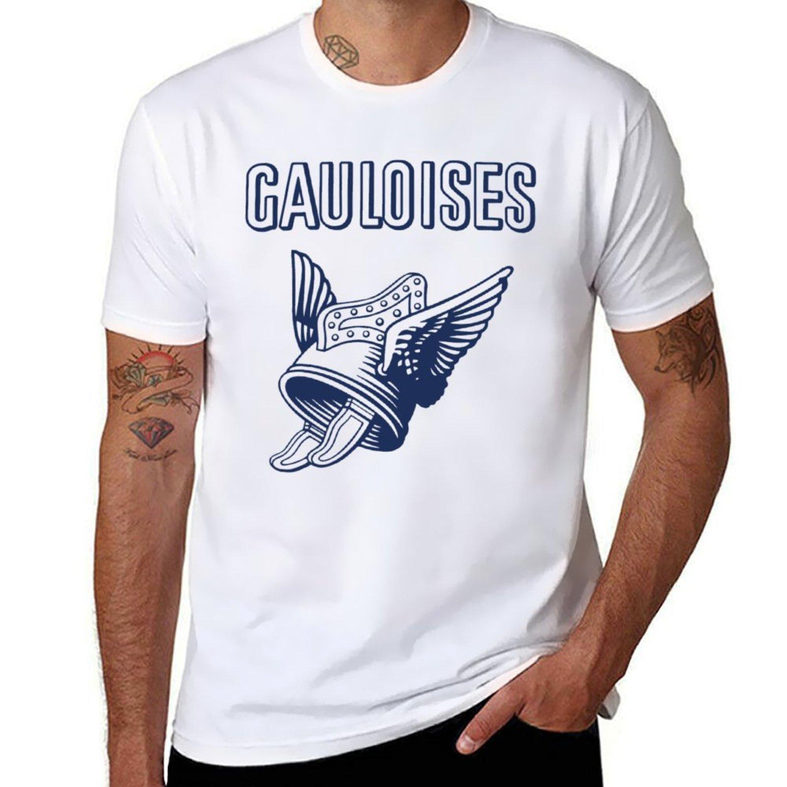 Футболка Gauloises футболки для мужчины хлопок смешная мужская футболка тяжелый хлопок Футболка 4XL