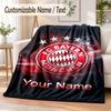 Personalisierte Flanelldecke mit Bayern München Aufdruck Warme Gemütliche Decke für Zuhause Sofa Bettwäsche