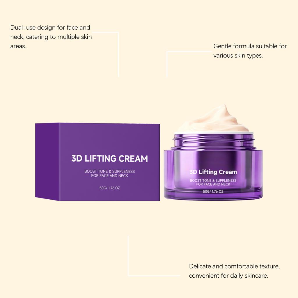Gentle Face and Neck Care Cream Delicate Smooth Daily Facial Neck Skin Light Moisturizing Refreshing Hydration